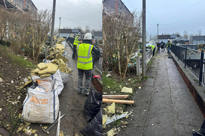 Commercial before and after